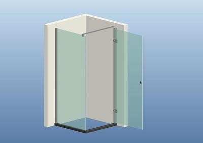 智能淋浴房平開門鉸鏈電動(dòng)門 科技與美學(xué)的完美融合